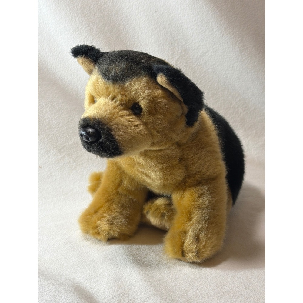 Demdaco Nat & Jules German Shepherd Small Plush Stuffed Animal Dog P00029 2011